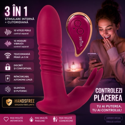 JAVIDA RC Hands-free 3în1 — 10+10 Moduri, Reîncărcabil, Discret Roșu