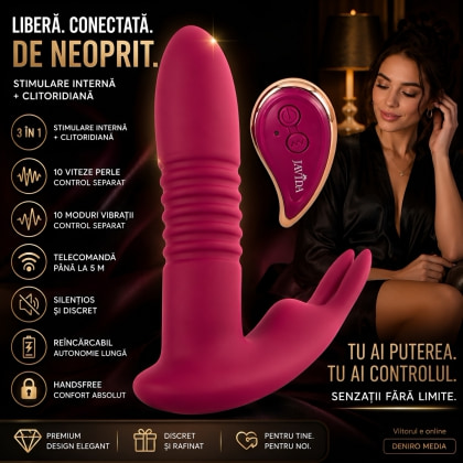 JAVIDA RC Hands-free 3în1 — 10+10 Moduri, Reîncărcabil, Discret Roșu