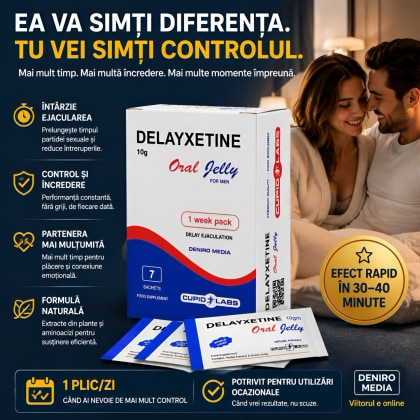 Jeleu Ejaculare Precoce Delayxetine 7 plicuri