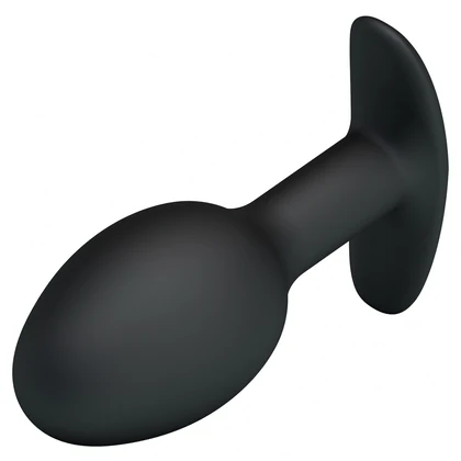 Anal Plug Cu Bilă Grea În Interior Negru