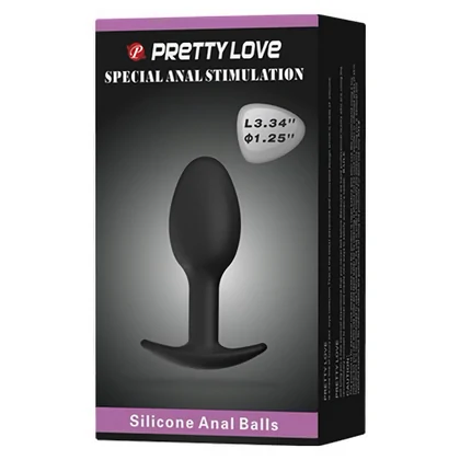 Jucărie Erotică Cu Bile Anale Silicon Negru