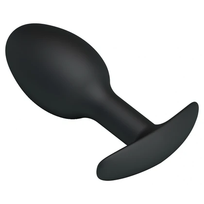 Anal Plug Cu Bilă Grea În Interior Negru
