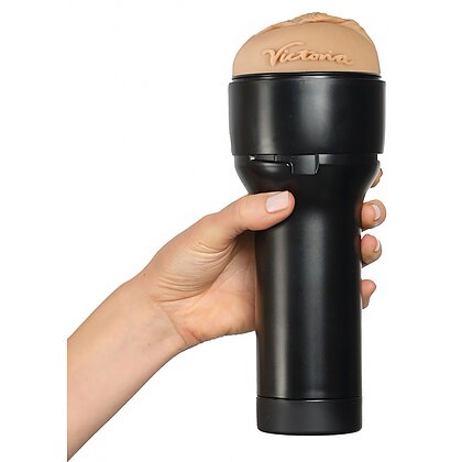 KIIROO Feel Victoria June — Stroker Discret 23,5 cm Negru