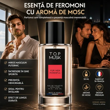 Pachet Picături Ejaculare Precoce Long Love 20ml + Parfum Feromoni Top Musk 75ml