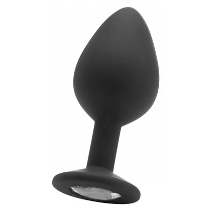 Large Diamond Anal Plug Negru