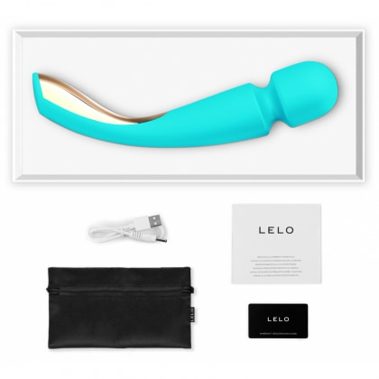 Vibrator clitoridian LELO Smart Wand 2 Medium Turcoaz