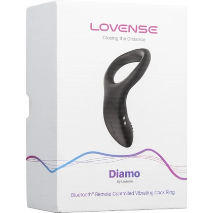 Lovense Diamo Vibrating Ring Negru