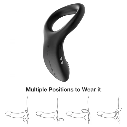 Lovense Diamo Vibrating Ring Negru