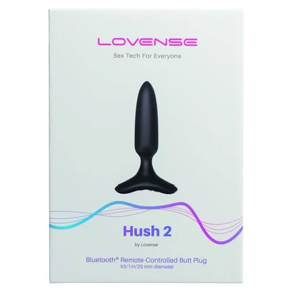 Lovense Hush 2 Anal Plug XS 25 mm Negru