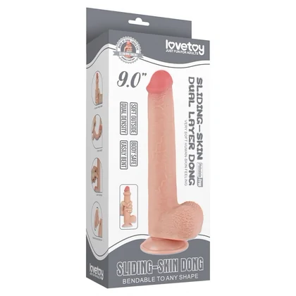 LoveToy Dildo Realist 22cm cu Ventuză