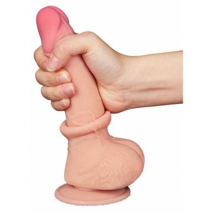 LoveToy Dildo Sliding-Skin 19.5 cm, Ø 3.5 cm - Realist