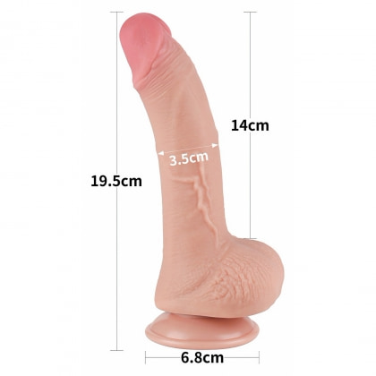 LoveToy Dildo Sliding-Skin 19.5 cm, Ø 3.5 cm - Realist