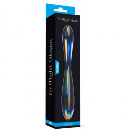 Lovetoy Double Delight - Jucărie Dublă Din Sticlă 23,2 cm Transparent