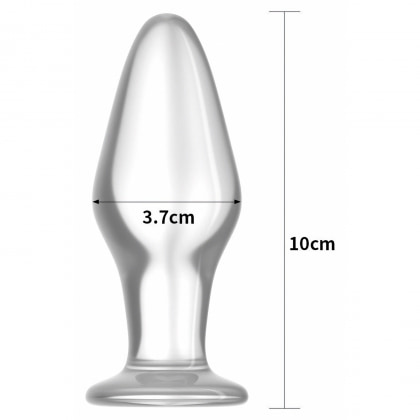 Lovetoy Glass Romance Dop Anal Din Sticlă Transparent 12 cm