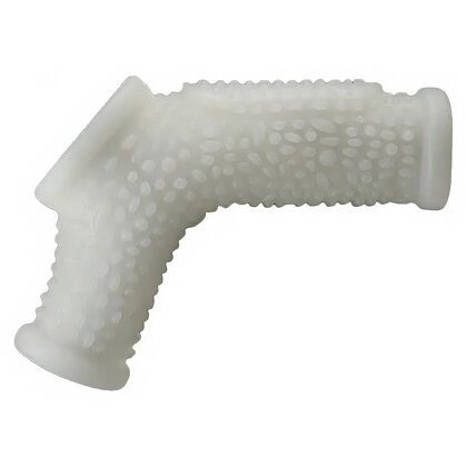 Lovetoy Knights Ring – Inel Vibrant cu Manșon TPE +45% Alb