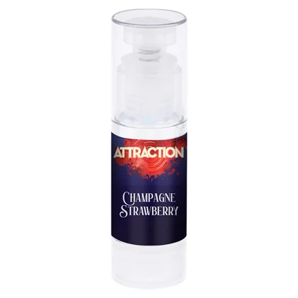 Lubrifiant Attraction Champagne Strawberry 50ml