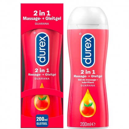 Lubrifiant Durex Play 2 în 1 Massage Guarana 200ml
