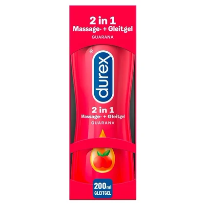 Lubrifiant Durex Play 2 în 1 Massage Guarana 200ml