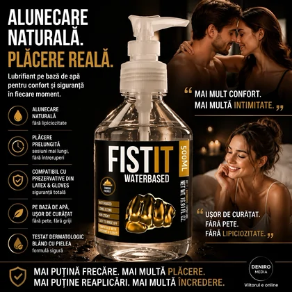 Lubrifiant pe Bază de Apă FISTIT 500ml