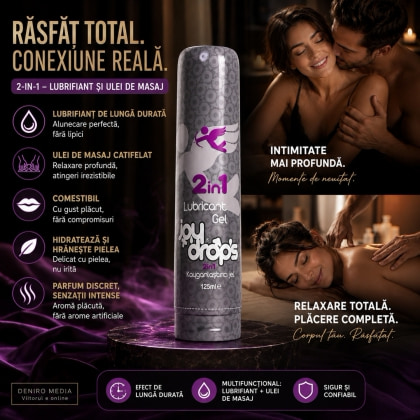 Lubrifiant Picăturile Plăcerii 2-in-1 Incitant 125ml