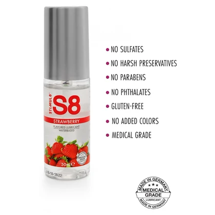 Lubrifiant S8 WB Flavored Căpșuni 50ml