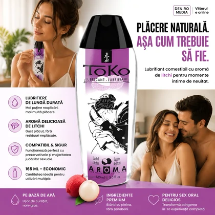 Lubrifiant Shunga Aromă Lustful Litchee 165 ml