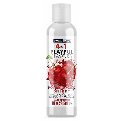 Lubrifiant Swiss Navy 4 in 1 Poppin Wild Cherry 30ml