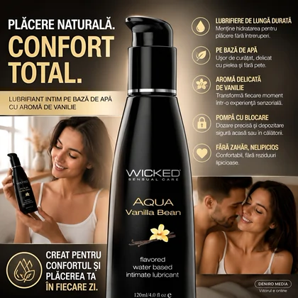 Lubrifiant Wicked Aqua Vanilla Bean 120ml