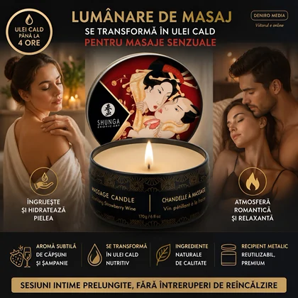 Lumânare Masaj Shunga Căpșuni