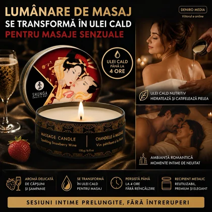 Lumânare Masaj Shunga Căpșuni