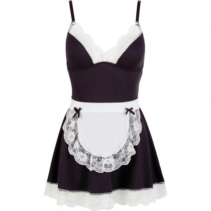 Maids Costume Cottelli Collection Negru S