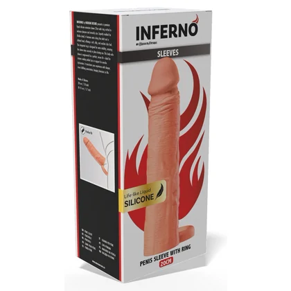 Manșon Hidden Desire 20cm cu Inel Stabil