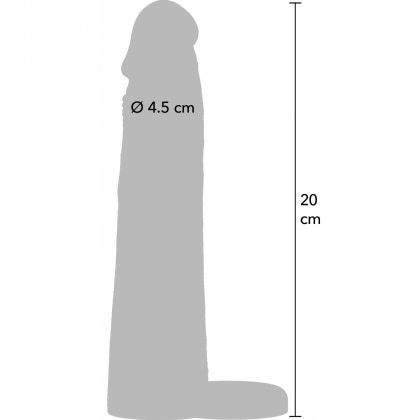 Manșon Hidden Desire 20cm cu Inel Stabil