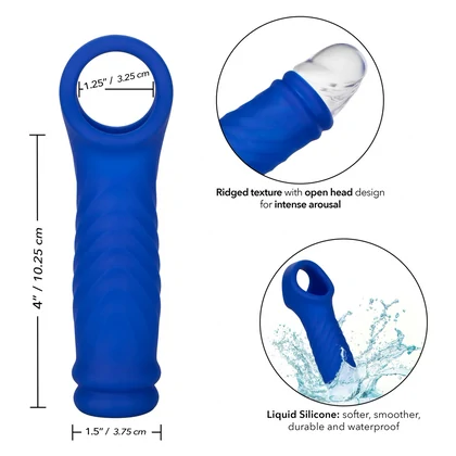 Manșon Penis Wave Extension Albastru