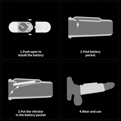 Manson Vibrator Lovetoy Knights Ring Alb