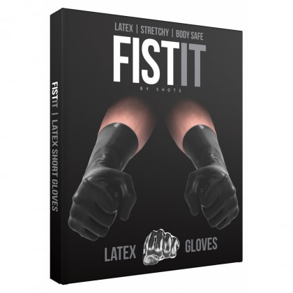 Mănuși Latex Short Fist It Negru