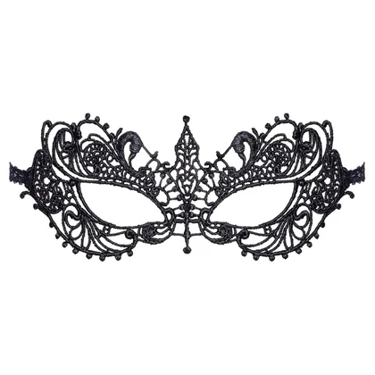 Masca Brodată Elegantă Cottelli Collection Unisize Negru