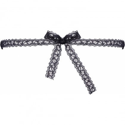 Masca Brodată Elegantă Cottelli Collection Unisize Negru