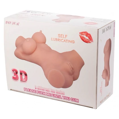 Masturbator 3D Double Hole Mistress — Stabil și Realist