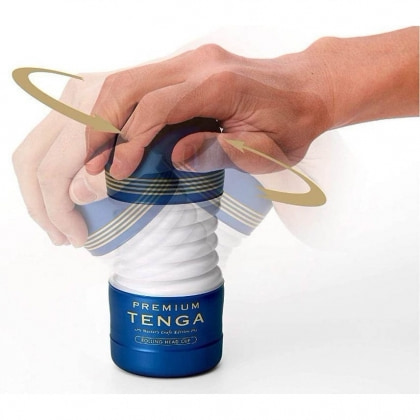 Masturbator Premium Tenga Rolling Head Albastru