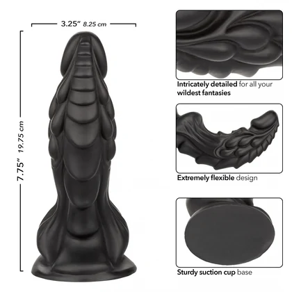 Monster Dong The Martian – 19,75 cm, Negru, silicon Premium