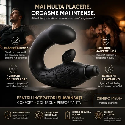 Mont P-Spot Perineum Massager Negru