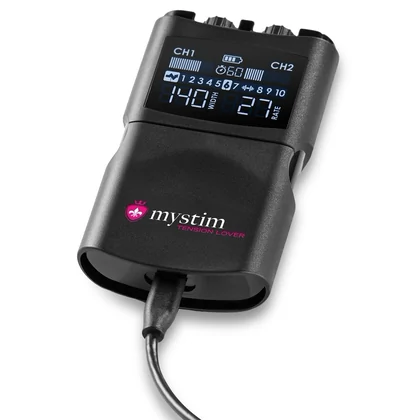 Mystim Tension Lover 2, EStim Reîncărcabil cu 2 Canale Negru