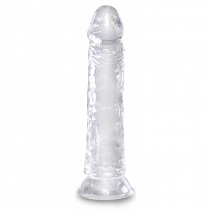 Dildo Realistic King Penis 8 Inch Transparent