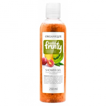 Gel duș kiwi, struguri și mango, Organique, 250 ml