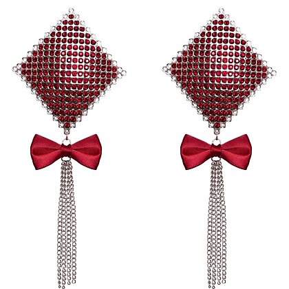 Nipple Jewellery Bow Rosu