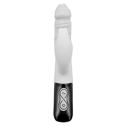 NMC Titanz 7 — Vibrator Din silicon, 10 Vibrații +10 Rotații Alb
