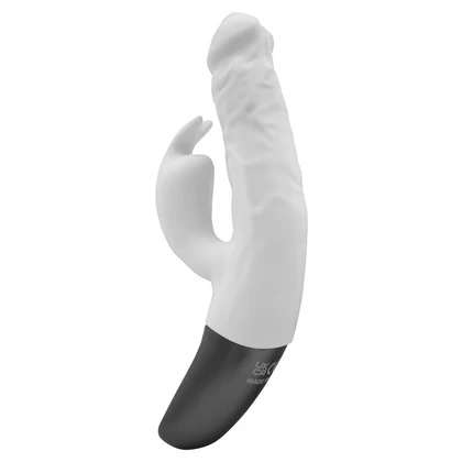 NMC Titanz 7 — Vibrator Din silicon, 10 Vibrații +10 Rotații Alb