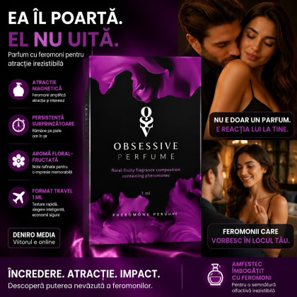 Obsessive Parfum Feromoni Floral Fructat 1 ml, Trandafir Seducător