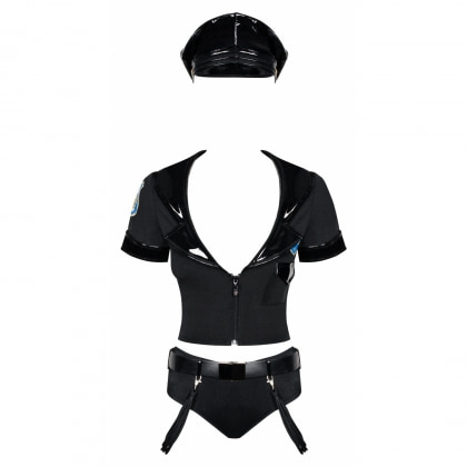 Obsessive Police Negru S-M